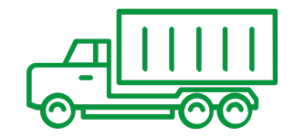 icon of green moving truck SELF-PACK Moving and Mobile Storage